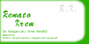 renato krem business card